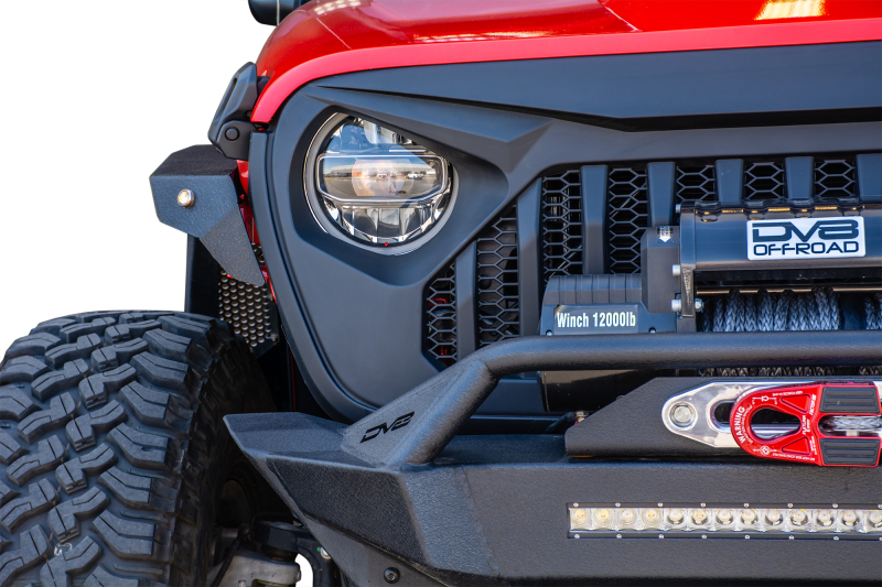 Jeep Wrangler JL Grill - DV8 Offroad - Angry - Black - `18-`27